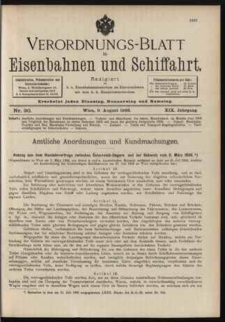 Verordnungs-Blatt für Eisenbahnen und Schiffahrt: Veröffentlichungen in Tarif- und Transport-Angelegenheiten