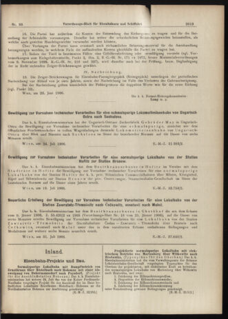 Verordnungs-Blatt für Eisenbahnen und Schiffahrt: Veröffentlichungen in Tarif- und Transport-Angelegenheiten 19060818 Seite: 3