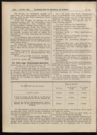 Verordnungs-Blatt für Eisenbahnen und Schiffahrt: Veröffentlichungen in Tarif- und Transport-Angelegenheiten 19060823 Seite: 8