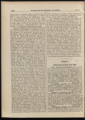 Verordnungs-Blatt für Eisenbahnen und Schiffahrt: Veröffentlichungen in Tarif- und Transport-Angelegenheiten 19060825 Seite: 2