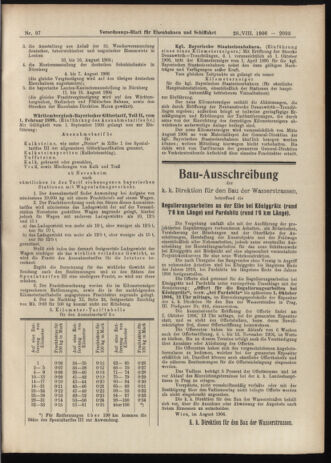 Verordnungs-Blatt für Eisenbahnen und Schiffahrt: Veröffentlichungen in Tarif- und Transport-Angelegenheiten 19060828 Seite: 23