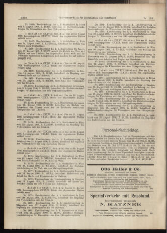 Verordnungs-Blatt für Eisenbahnen und Schiffahrt: Veröffentlichungen in Tarif- und Transport-Angelegenheiten 19060913 Seite: 12