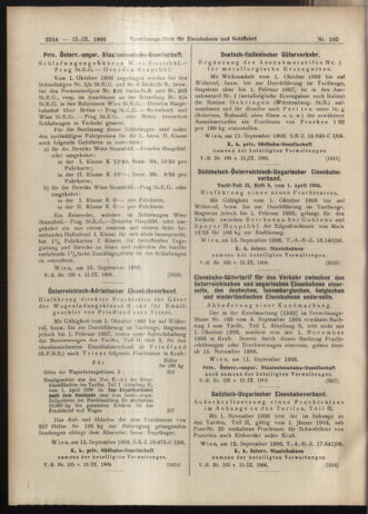 Verordnungs-Blatt für Eisenbahnen und Schiffahrt: Veröffentlichungen in Tarif- und Transport-Angelegenheiten 19060915 Seite: 8