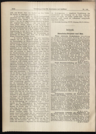 Verordnungs-Blatt für Eisenbahnen und Schiffahrt: Veröffentlichungen in Tarif- und Transport-Angelegenheiten 19060918 Seite: 2