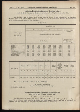 Verordnungs-Blatt für Eisenbahnen und Schiffahrt: Veröffentlichungen in Tarif- und Transport-Angelegenheiten 19060918 Seite: 8