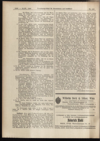 Verordnungs-Blatt für Eisenbahnen und Schiffahrt: Veröffentlichungen in Tarif- und Transport-Angelegenheiten 19060922 Seite: 12