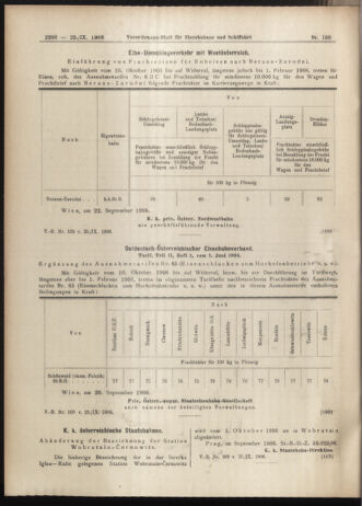 Verordnungs-Blatt für Eisenbahnen und Schiffahrt: Veröffentlichungen in Tarif- und Transport-Angelegenheiten 19060925 Seite: 6