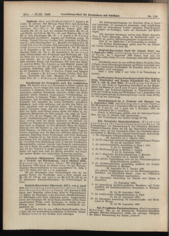 Verordnungs-Blatt für Eisenbahnen und Schiffahrt: Veröffentlichungen in Tarif- und Transport-Angelegenheiten 19060927 Seite: 12