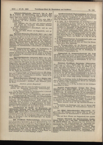 Verordnungs-Blatt für Eisenbahnen und Schiffahrt: Veröffentlichungen in Tarif- und Transport-Angelegenheiten 19060927 Seite: 14