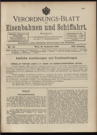 Verordnungs-Blatt für Eisenbahnen und Schiffahrt: Veröffentlichungen in Tarif- und Transport-Angelegenheiten