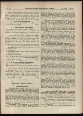 Verordnungs-Blatt für Eisenbahnen und Schiffahrt: Veröffentlichungen in Tarif- und Transport-Angelegenheiten 19061002 Seite: 7