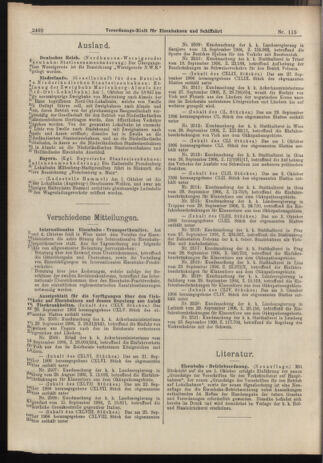 Verordnungs-Blatt für Eisenbahnen und Schiffahrt: Veröffentlichungen in Tarif- und Transport-Angelegenheiten 19061009 Seite: 12