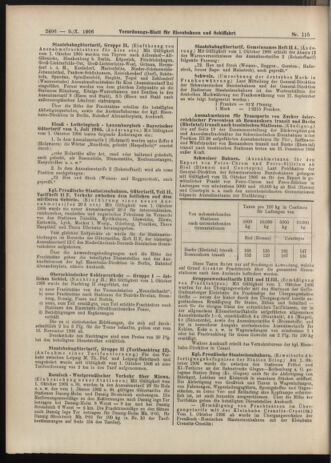 Verordnungs-Blatt für Eisenbahnen und Schiffahrt: Veröffentlichungen in Tarif- und Transport-Angelegenheiten 19061009 Seite: 16