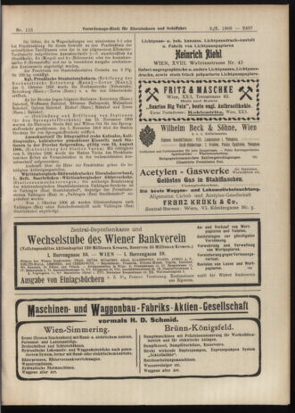 Verordnungs-Blatt für Eisenbahnen und Schiffahrt: Veröffentlichungen in Tarif- und Transport-Angelegenheiten 19061009 Seite: 17