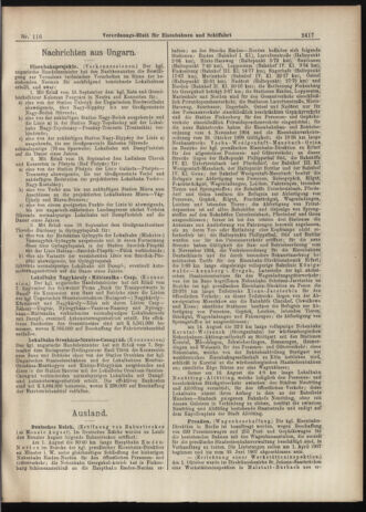 Verordnungs-Blatt für Eisenbahnen und Schiffahrt: Veröffentlichungen in Tarif- und Transport-Angelegenheiten 19061011 Seite: 3