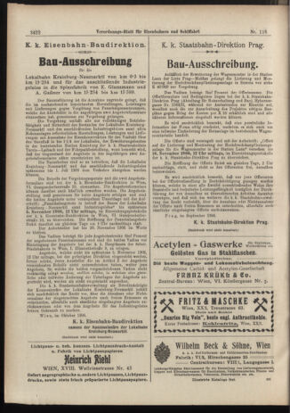 Verordnungs-Blatt für Eisenbahnen und Schiffahrt: Veröffentlichungen in Tarif- und Transport-Angelegenheiten 19061011 Seite: 8