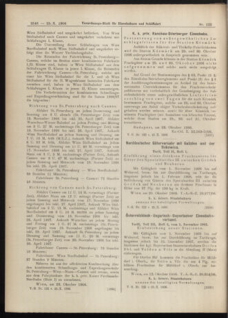 Verordnungs-Blatt für Eisenbahnen und Schiffahrt: Veröffentlichungen in Tarif- und Transport-Angelegenheiten 19061025 Seite: 12