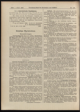 Verordnungs-Blatt für Eisenbahnen und Schiffahrt: Veröffentlichungen in Tarif- und Transport-Angelegenheiten 19061027 Seite: 10