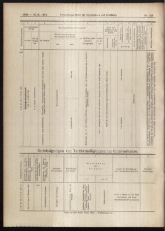 Verordnungs-Blatt für Eisenbahnen und Schiffahrt: Veröffentlichungen in Tarif- und Transport-Angelegenheiten 19061027 Seite: 16