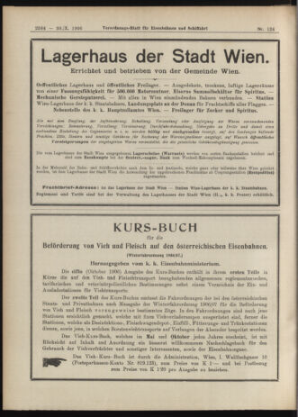 Verordnungs-Blatt für Eisenbahnen und Schiffahrt: Veröffentlichungen in Tarif- und Transport-Angelegenheiten 19061030 Seite: 18