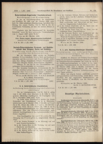 Verordnungs-Blatt für Eisenbahnen und Schiffahrt: Veröffentlichungen in Tarif- und Transport-Angelegenheiten 19061101 Seite: 10