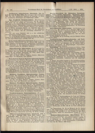 Verordnungs-Blatt für Eisenbahnen und Schiffahrt: Veröffentlichungen in Tarif- und Transport-Angelegenheiten 19061101 Seite: 11