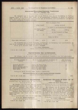 Verordnungs-Blatt für Eisenbahnen und Schiffahrt: Veröffentlichungen in Tarif- und Transport-Angelegenheiten 19061110 Seite: 10