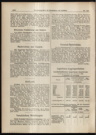 Verordnungs-Blatt für Eisenbahnen und Schiffahrt: Veröffentlichungen in Tarif- und Transport-Angelegenheiten 19061110 Seite: 4