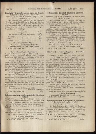 Verordnungs-Blatt für Eisenbahnen und Schiffahrt: Veröffentlichungen in Tarif- und Transport-Angelegenheiten 19061110 Seite: 9