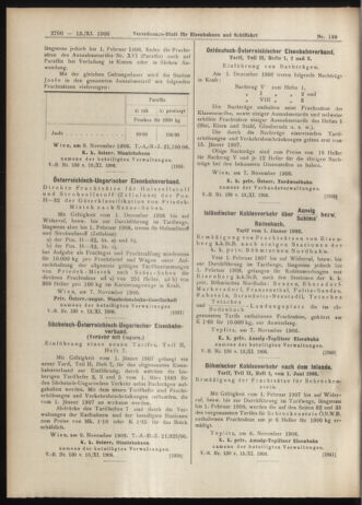 Verordnungs-Blatt für Eisenbahnen und Schiffahrt: Veröffentlichungen in Tarif- und Transport-Angelegenheiten 19061113 Seite: 18