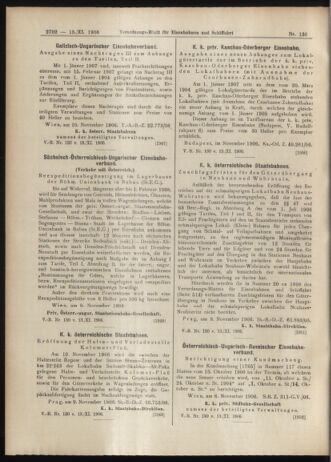 Verordnungs-Blatt für Eisenbahnen und Schiffahrt: Veröffentlichungen in Tarif- und Transport-Angelegenheiten 19061113 Seite: 20