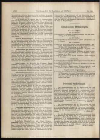 Verordnungs-Blatt für Eisenbahnen und Schiffahrt: Veröffentlichungen in Tarif- und Transport-Angelegenheiten 19061115 Seite: 10