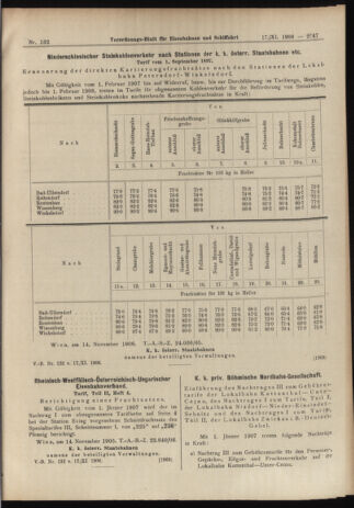 Verordnungs-Blatt für Eisenbahnen und Schiffahrt: Veröffentlichungen in Tarif- und Transport-Angelegenheiten 19061117 Seite: 13