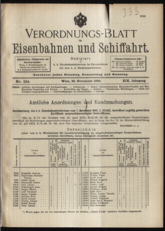 Verordnungs-Blatt für Eisenbahnen und Schiffahrt: Veröffentlichungen in Tarif- und Transport-Angelegenheiten