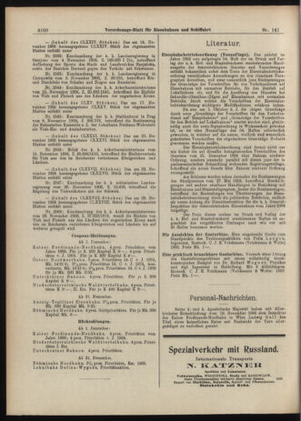 Verordnungs-Blatt für Eisenbahnen und Schiffahrt: Veröffentlichungen in Tarif- und Transport-Angelegenheiten 19061208 Seite: 6