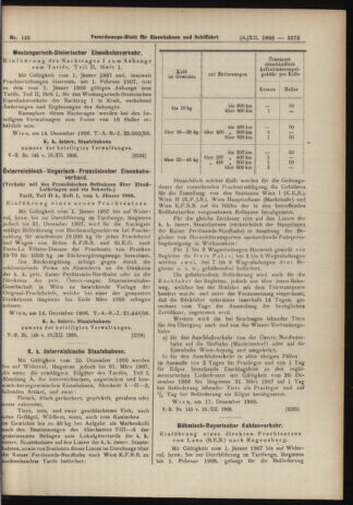 Verordnungs-Blatt für Eisenbahnen und Schiffahrt: Veröffentlichungen in Tarif- und Transport-Angelegenheiten 19061218 Seite: 11