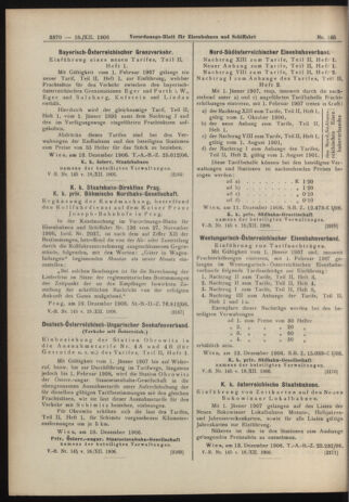 Verordnungs-Blatt für Eisenbahnen und Schiffahrt: Veröffentlichungen in Tarif- und Transport-Angelegenheiten 19061218 Seite: 8