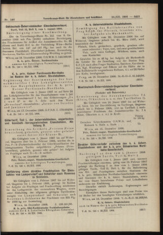 Verordnungs-Blatt für Eisenbahnen und Schiffahrt: Veröffentlichungen in Tarif- und Transport-Angelegenheiten 19061220 Seite: 13