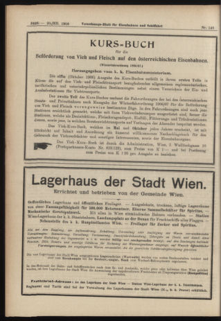 Verordnungs-Blatt für Eisenbahnen und Schiffahrt: Veröffentlichungen in Tarif- und Transport-Angelegenheiten 19061220 Seite: 16