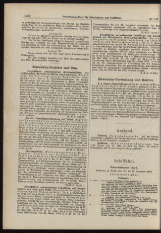 Verordnungs-Blatt für Eisenbahnen und Schiffahrt: Veröffentlichungen in Tarif- und Transport-Angelegenheiten 19061222 Seite: 6