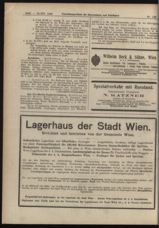 Verordnungs-Blatt für Eisenbahnen und Schiffahrt: Veröffentlichungen in Tarif- und Transport-Angelegenheiten 19061229 Seite: 8