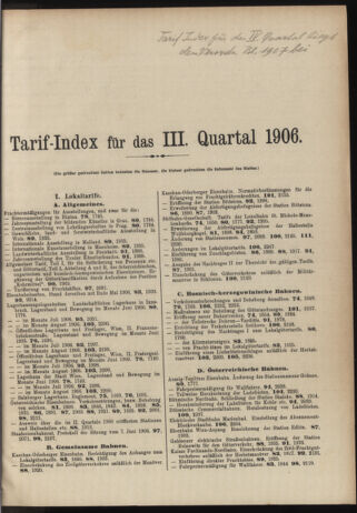 Verordnungs-Blatt für Eisenbahnen und Schiffahrt: Veröffentlichungen in Tarif- und Transport-Angelegenheiten 19061229 Seite: 93