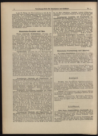 Verordnungs-Blatt für Eisenbahnen und Schiffahrt: Veröffentlichungen in Tarif- und Transport-Angelegenheiten 19070101 Seite: 6