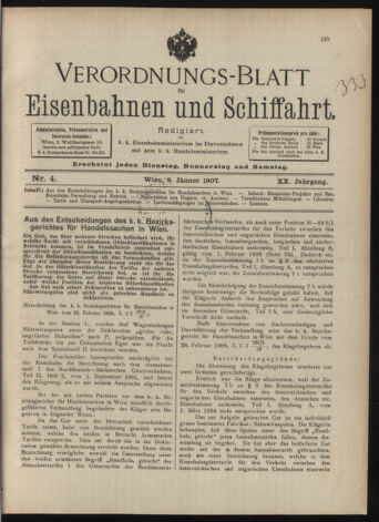 Verordnungs-Blatt für Eisenbahnen und Schiffahrt: Veröffentlichungen in Tarif- und Transport-Angelegenheiten