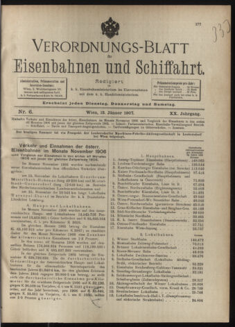 Verordnungs-Blatt für Eisenbahnen und Schiffahrt: Veröffentlichungen in Tarif- und Transport-Angelegenheiten