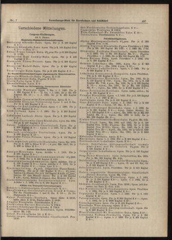 Verordnungs-Blatt für Eisenbahnen und Schiffahrt: Veröffentlichungen in Tarif- und Transport-Angelegenheiten 19070115 Seite: 9