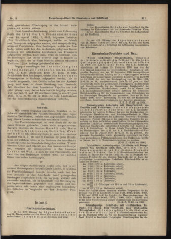 Verordnungs-Blatt für Eisenbahnen und Schiffahrt: Veröffentlichungen in Tarif- und Transport-Angelegenheiten 19070117 Seite: 3