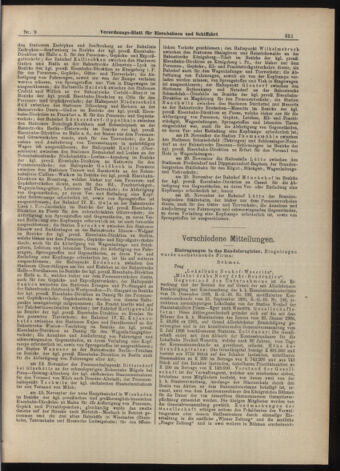 Verordnungs-Blatt für Eisenbahnen und Schiffahrt: Veröffentlichungen in Tarif- und Transport-Angelegenheiten 19070119 Seite: 3