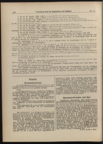 Verordnungs-Blatt für Eisenbahnen und Schiffahrt: Veröffentlichungen in Tarif- und Transport-Angelegenheiten 19070124 Seite: 2