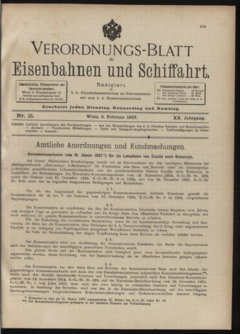 Verordnungs-Blatt für Eisenbahnen und Schiffahrt: Veröffentlichungen in Tarif- und Transport-Angelegenheiten